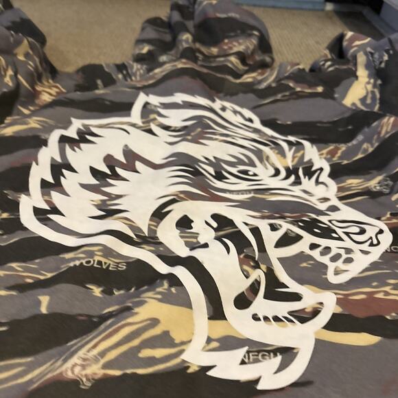 Darc Sport Respect US Raglan French Terry STONE TIGER CAMO HOODIE NWT Small - Picture 13 of 13